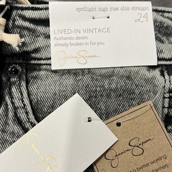 NWT Women’s Jessica Simpson Super Fun Spotlight High Rise Slim Straight Jeans - Picture 6 of 9